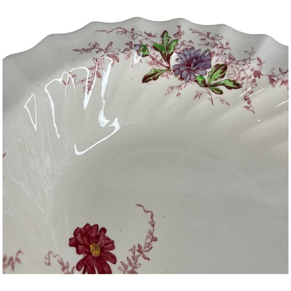 Copeland Spode Fairy Dell Vegetable Bowl Serving Dish Oval Swirl Made England - Picture 12 of 12